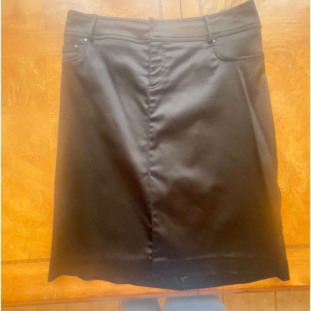 Gorgeous Tuxedo Satin Mini Skirt!
